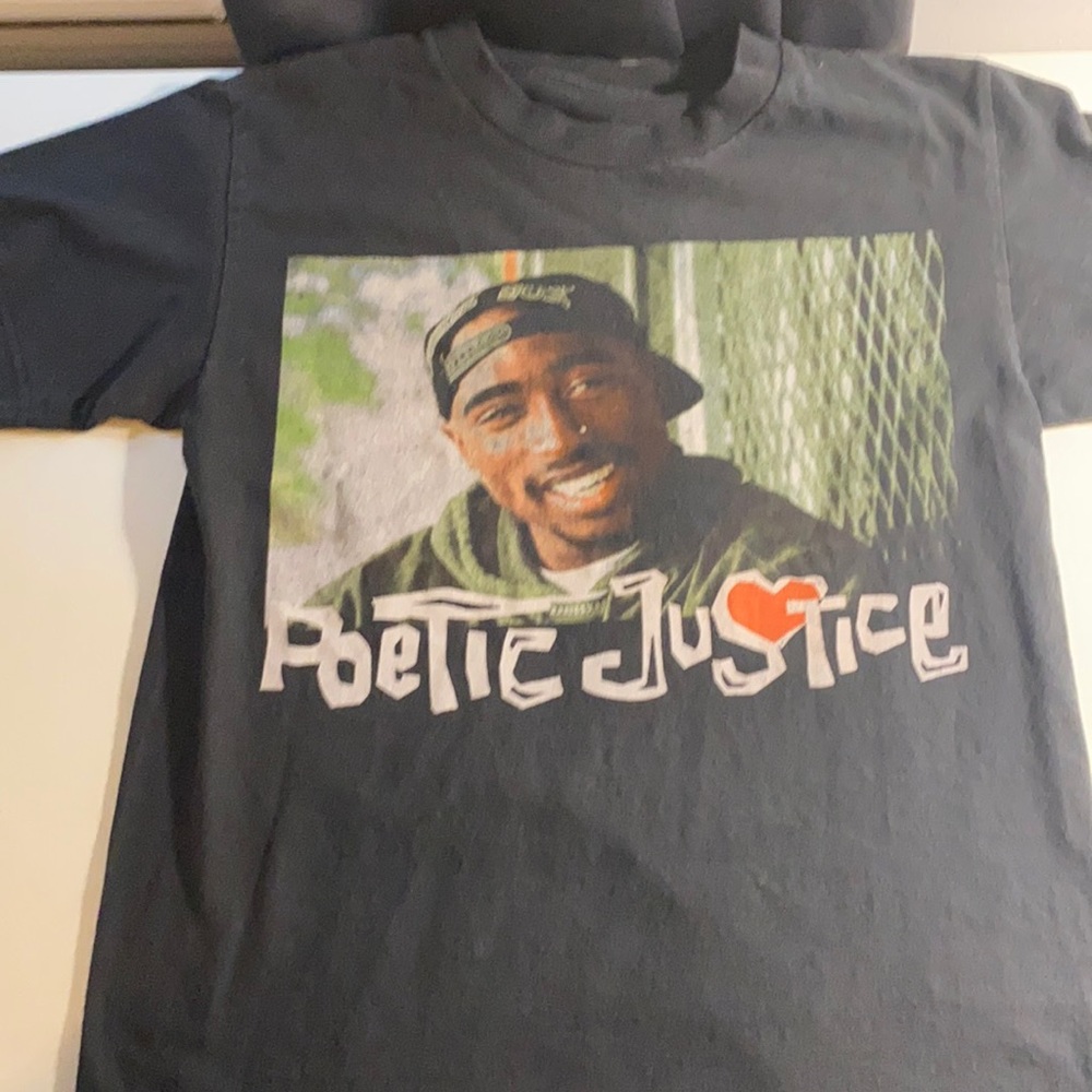 Poetic Justice Black Graphic Tshirt